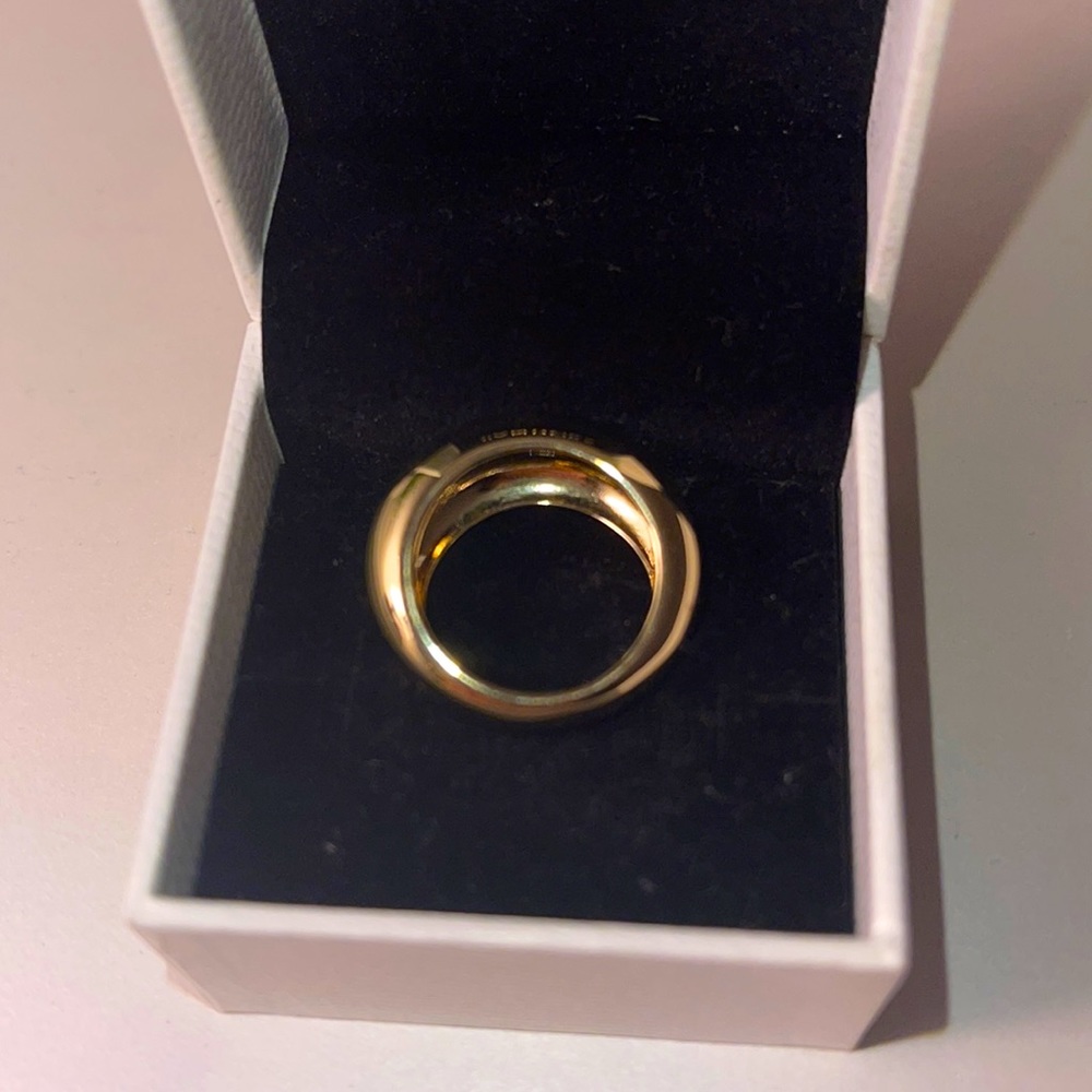 14K Gold On Brass, Cubic Zirconia ring